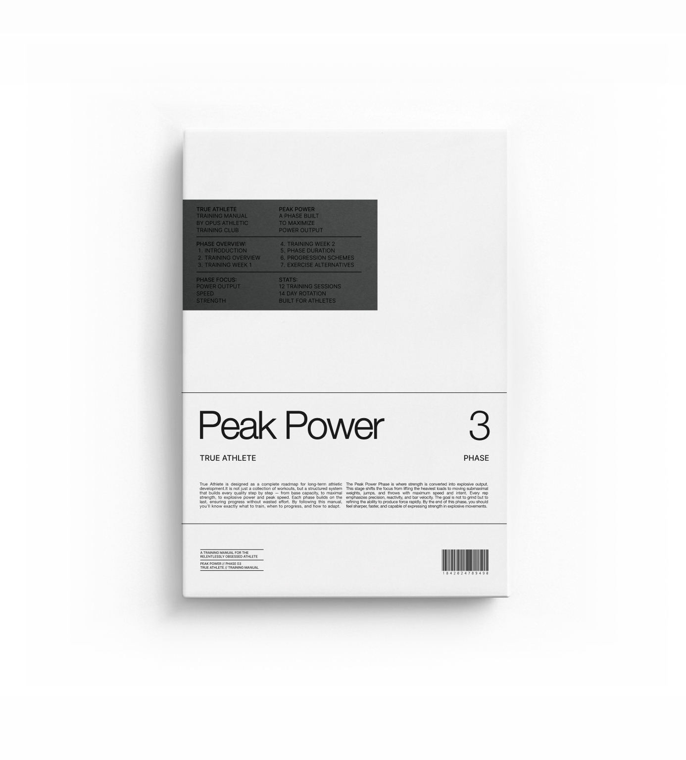 True Athlete – Phase 3: Peak Power