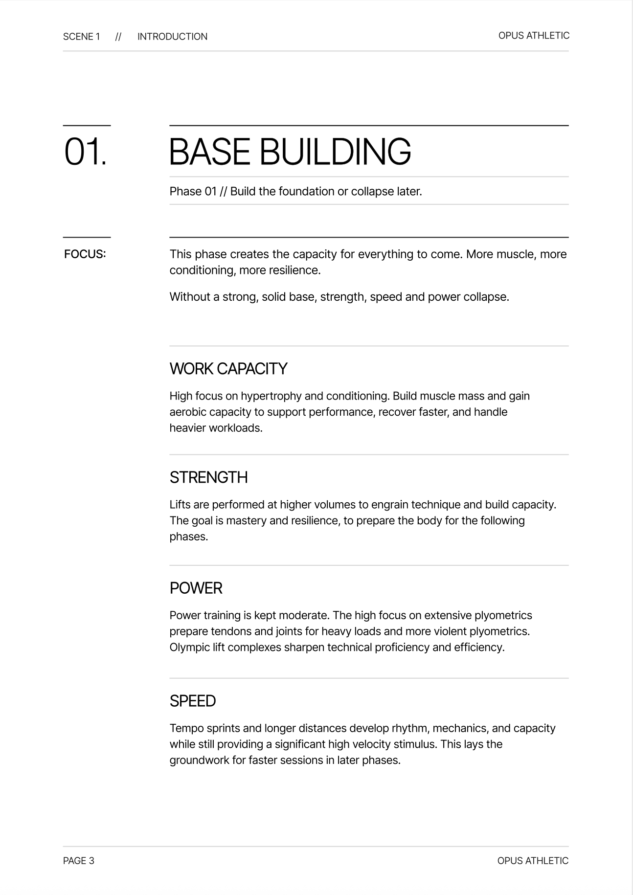 True Athlete – Phase 1: Base Building