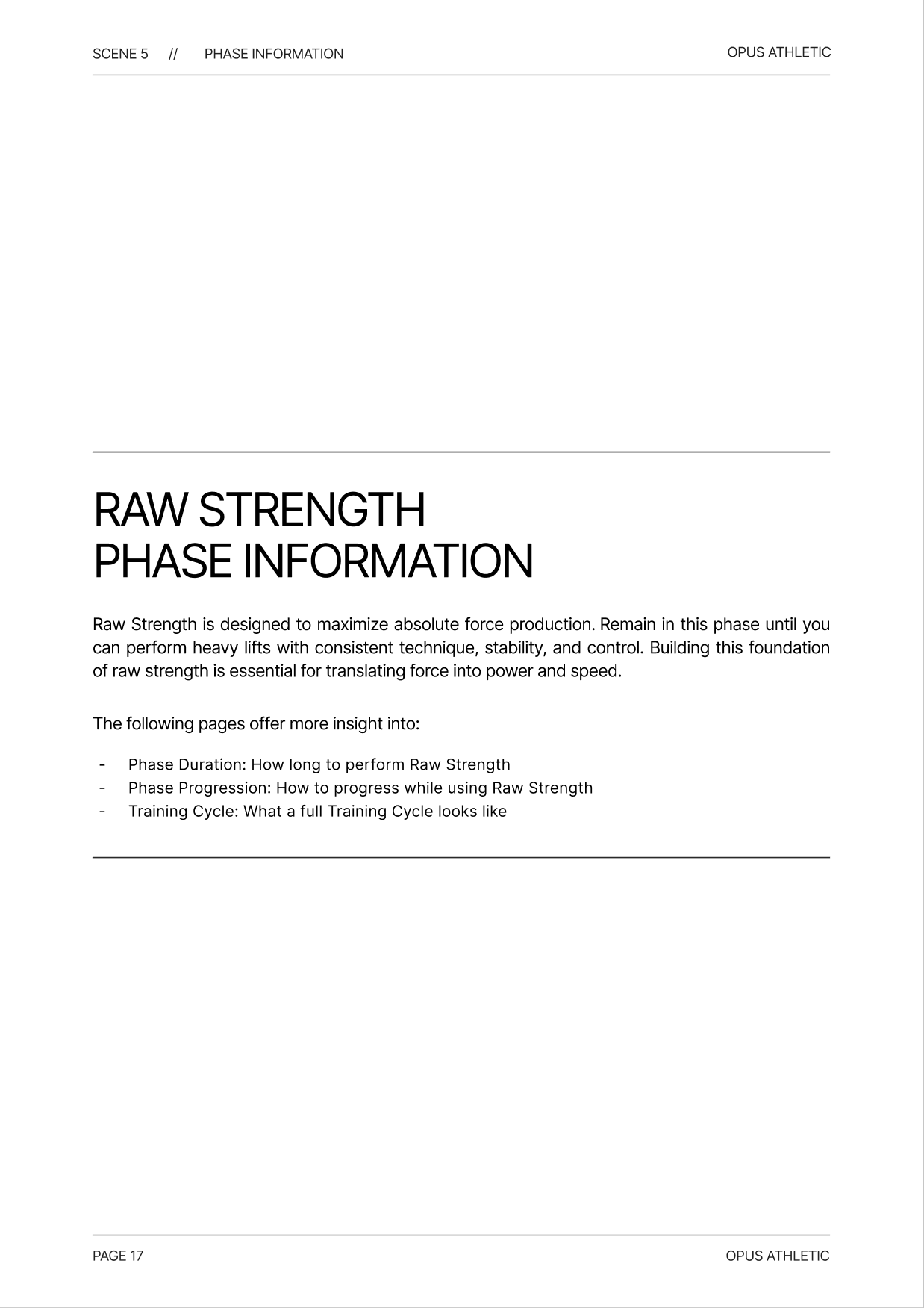 True Athlete – Phase 2: Raw Strength