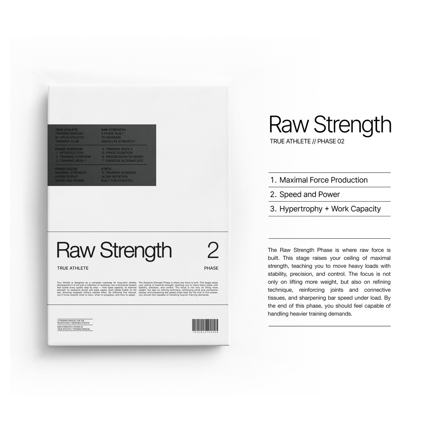 True Athlete – Phase 2: Raw Strength