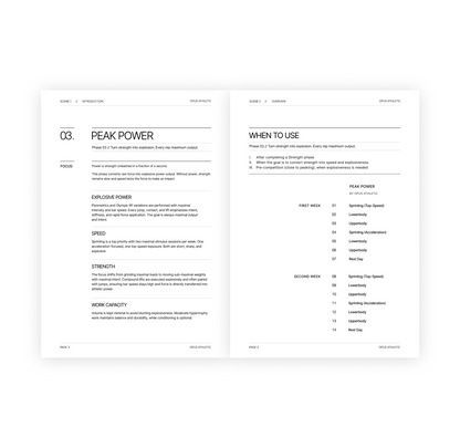True Athlete – Phase 3: Peak Power