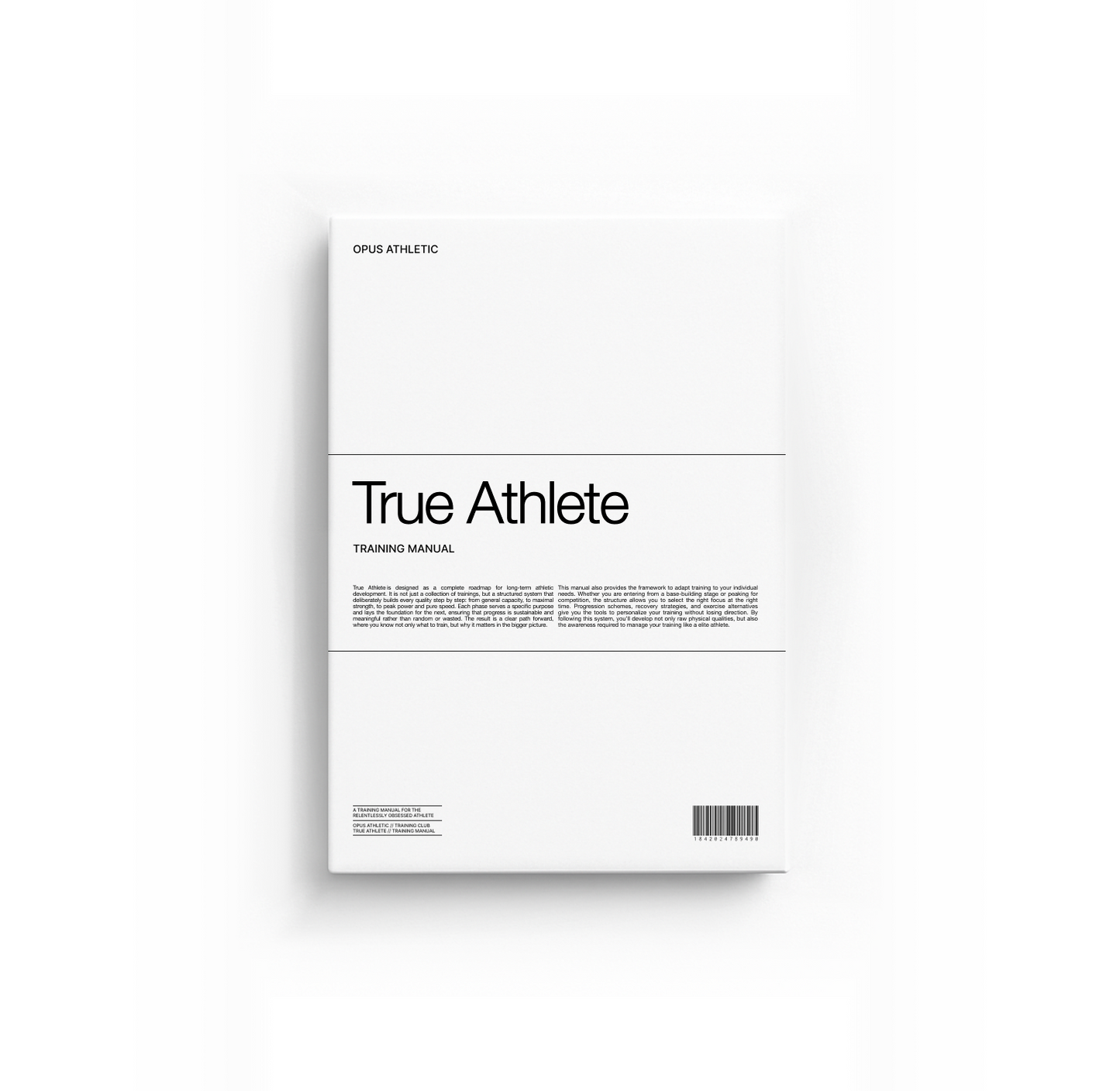 True Athlete - Training Manual