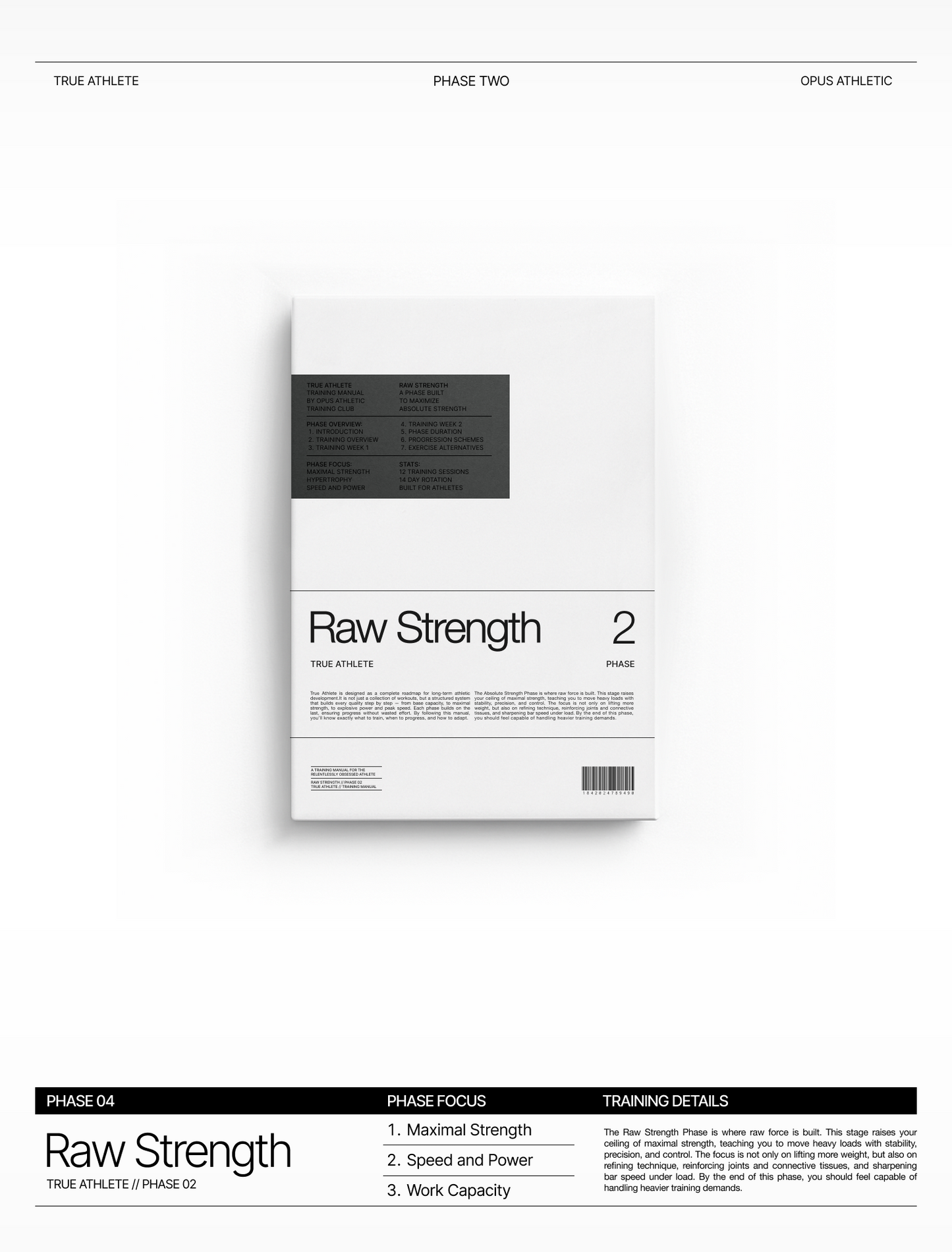 True Athlete – Phase 2: Raw Strength