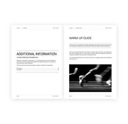 12 Week Sprinting Progression (Sample Workouts)