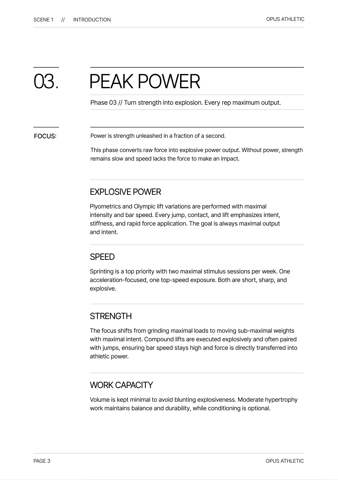 True Athlete – Phase 3: Peak Power