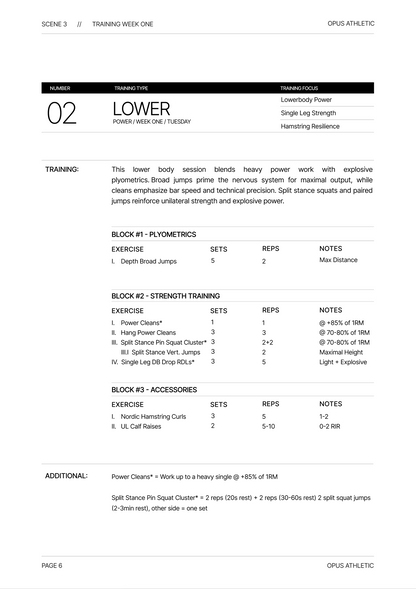 True Athlete – Phase 3: Peak Power